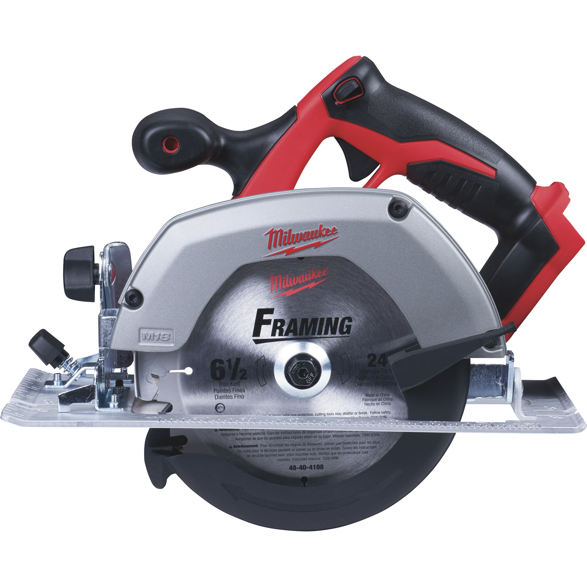 Milwaukee Cordless M18 Circular Saw, Tool Only, 6 1/2in. Model# 2630-20
